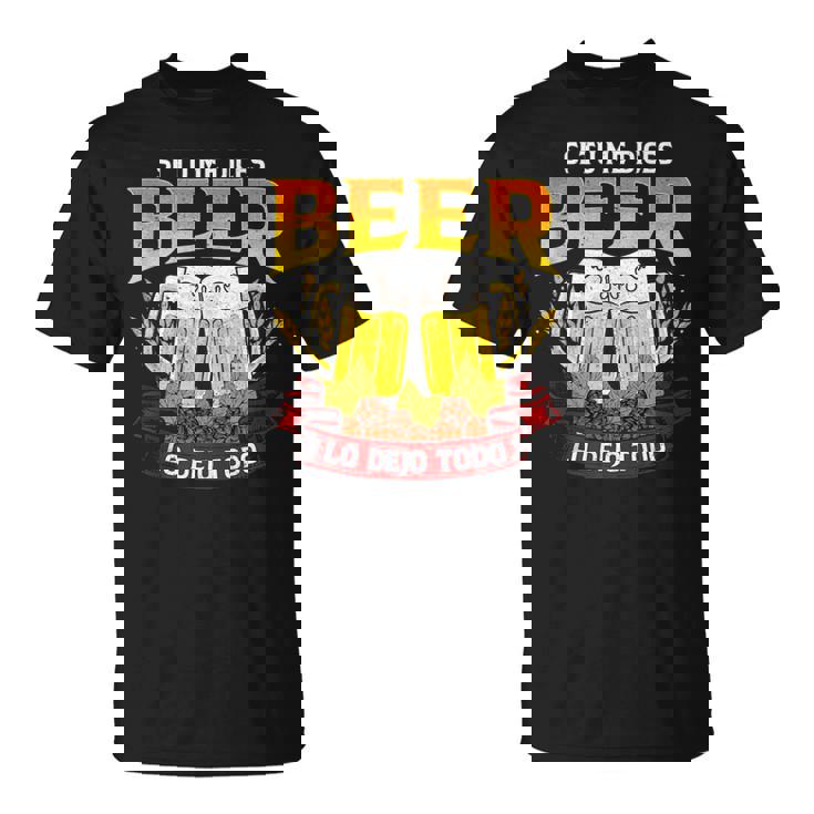 Regalo Original Friki S Cerveza Beer Lo Dejo Todo Sin Mangas Camiseta unisex