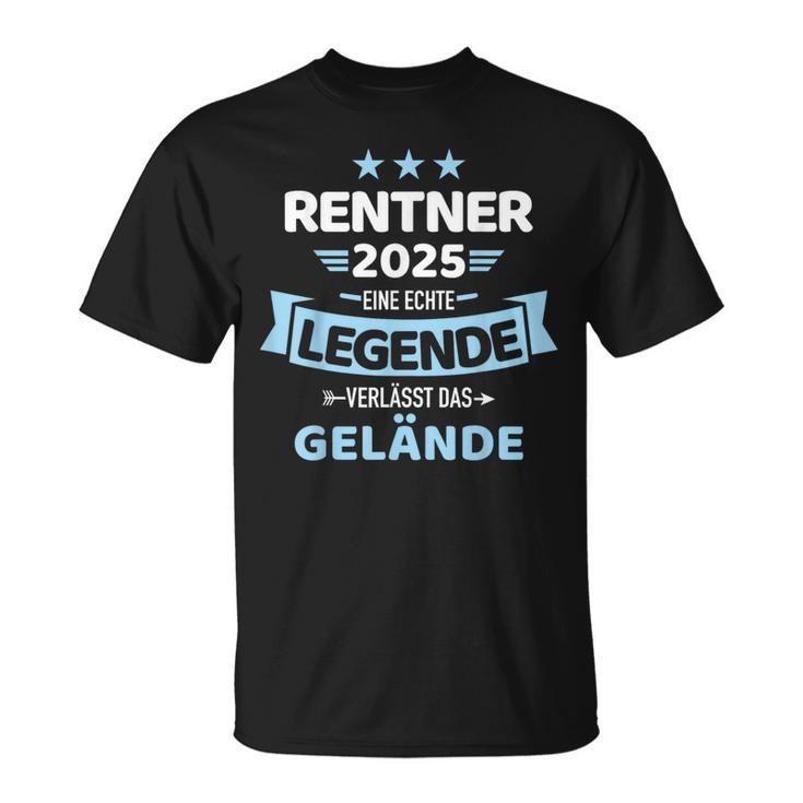 Rentner 2025 Legend Leaves Terrain For Retirement T-Shirt