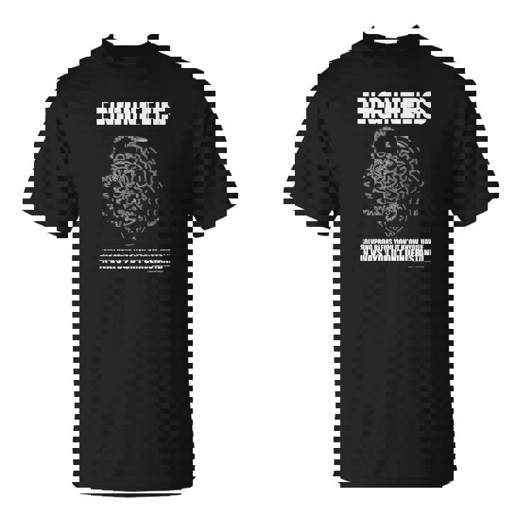 Resolviendo Problemas Que No Entiendes Ingeniero Gracioso Camiseta unisex