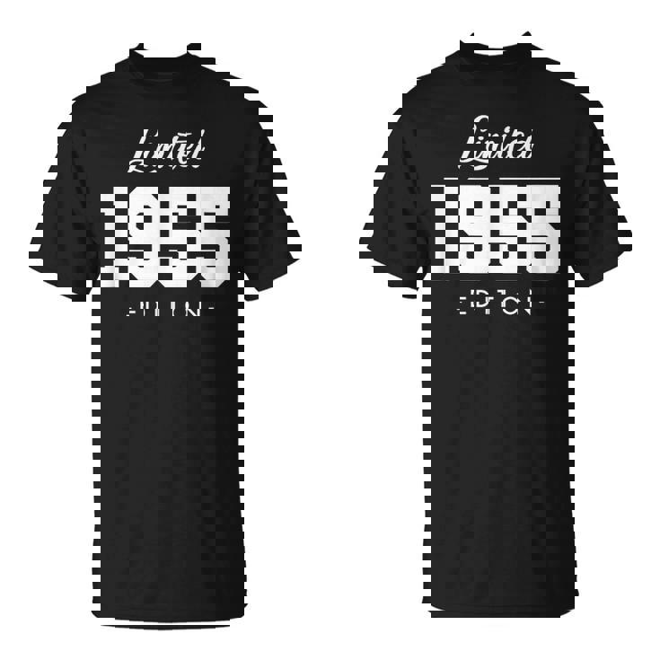 Retro 70 Años Nacido En 1955 Edición Limitada 70 Cumpleaños Camiseta unisex