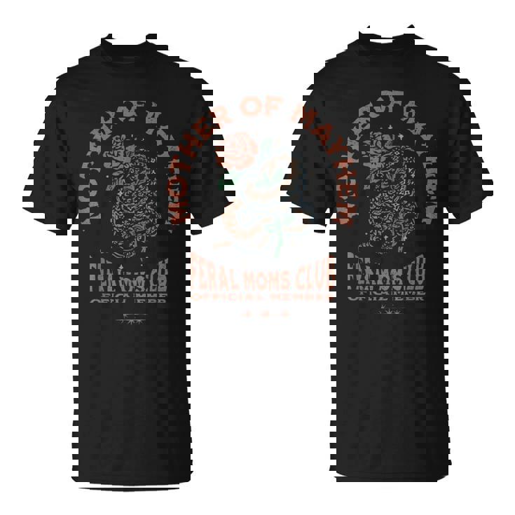 Retro Mother Of Mayhem Feral Moms Club Moms T-Shirt