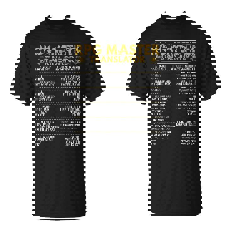Role Playing Game Rpg D20 Tabletop Rpg Gamer T-Shirt