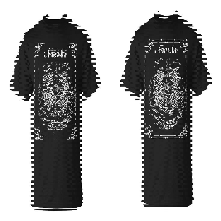 Sak Yant Tigres Gemelos Recuerdo Tatuaje De Yantra Tailandia Camiseta unisex