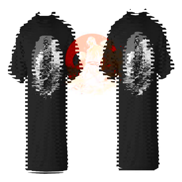 Samurai Hombres Guerrero Japonés Ninja Hombres Kawaii Camiseta unisex