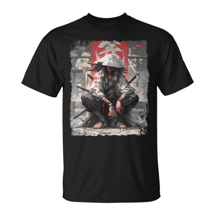 Samurai Sword Katana Ninja Japan Manga Anime Streetwear T-Shirt