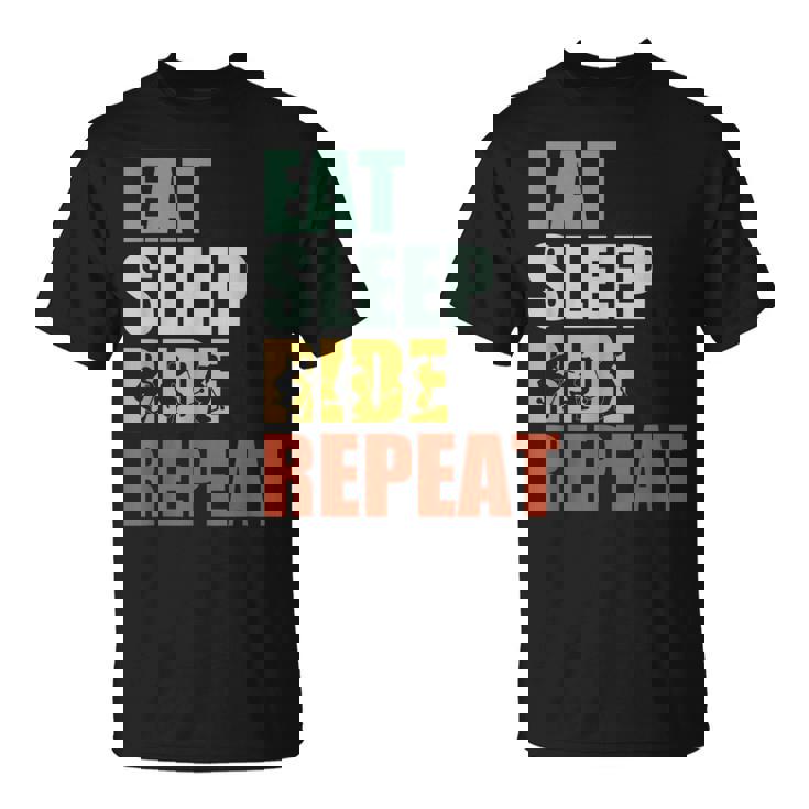 Scooter & Patinete Skater Regalo Eat Sleep Ride Repeat Camiseta unisex