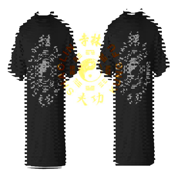 Shaolin Kung Fu Artes Marciales Chinas Tradicionales Cuello Camiseta unisex