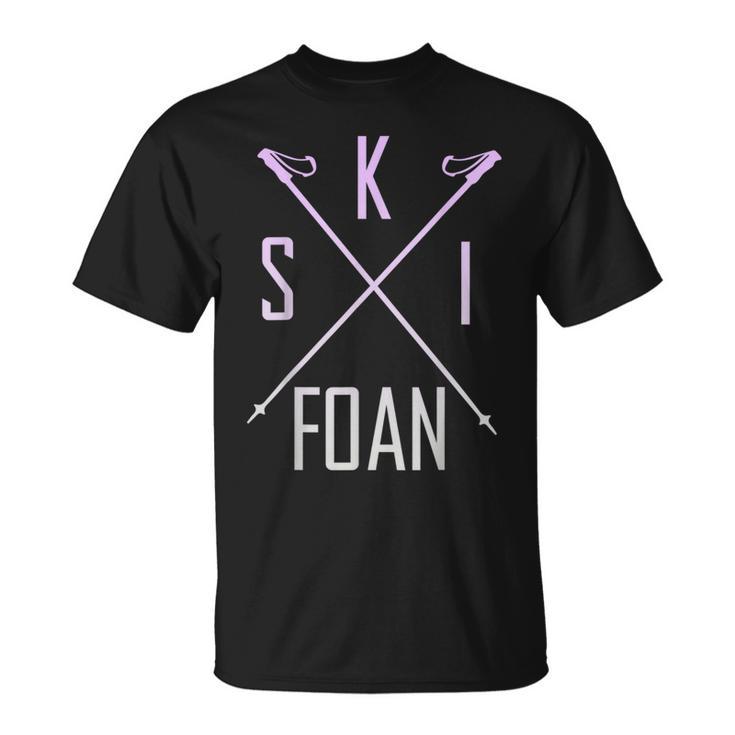 Skifoan Ski Ski Ski Ski Ski Ski Ski Mountain T-Shirt