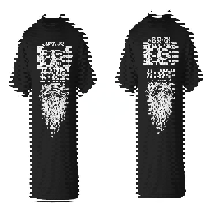 Sorry This Beard Is Taken Retro Valentines Day Dad T-Shirt