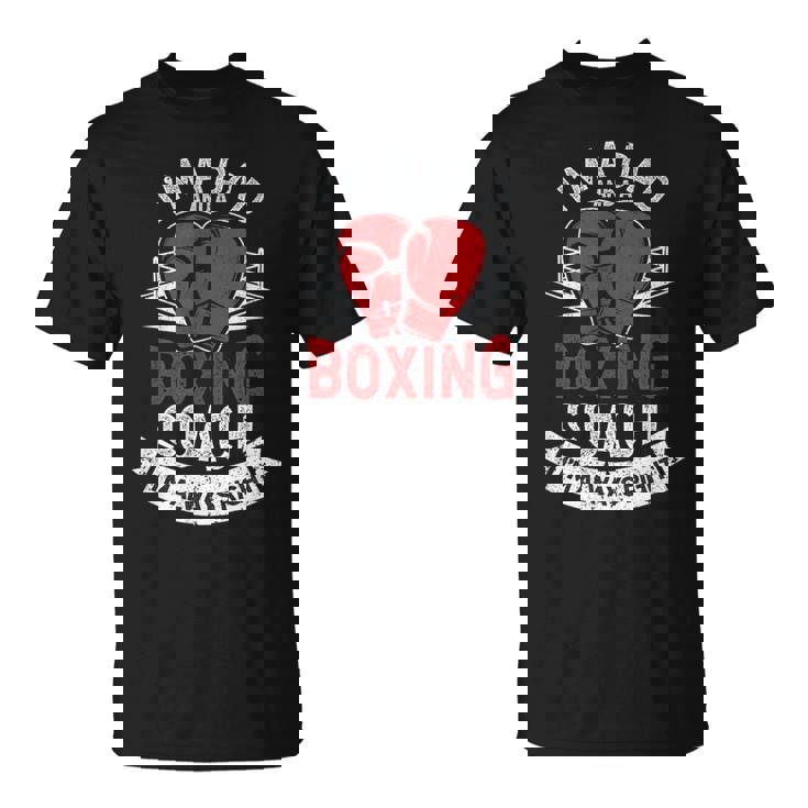 Soy Padre Y Entrenador De Boxeo Boxer Daddy Coaches Día Del Padre Camiseta unisex