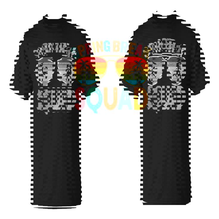 Spring Break Squad Vintage 2025 Florida Cool Sunglasses T-Shirt