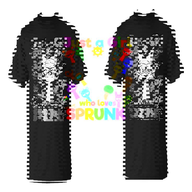 Sprunki Girl Wenda Just A Girl Who Loves Sprunki Toys T-Shirt