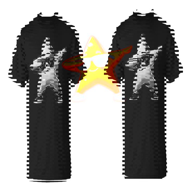 Star Dabbing Yellow Star Dabben With Star Motif T-Shirt