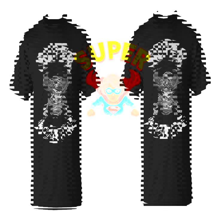 Super Auntie Hero Cape Flying Cartoon Niece Nephew T-Shirt Super Auntie Hero Cape Flying Cartoon Niece Nephew T-Shirt