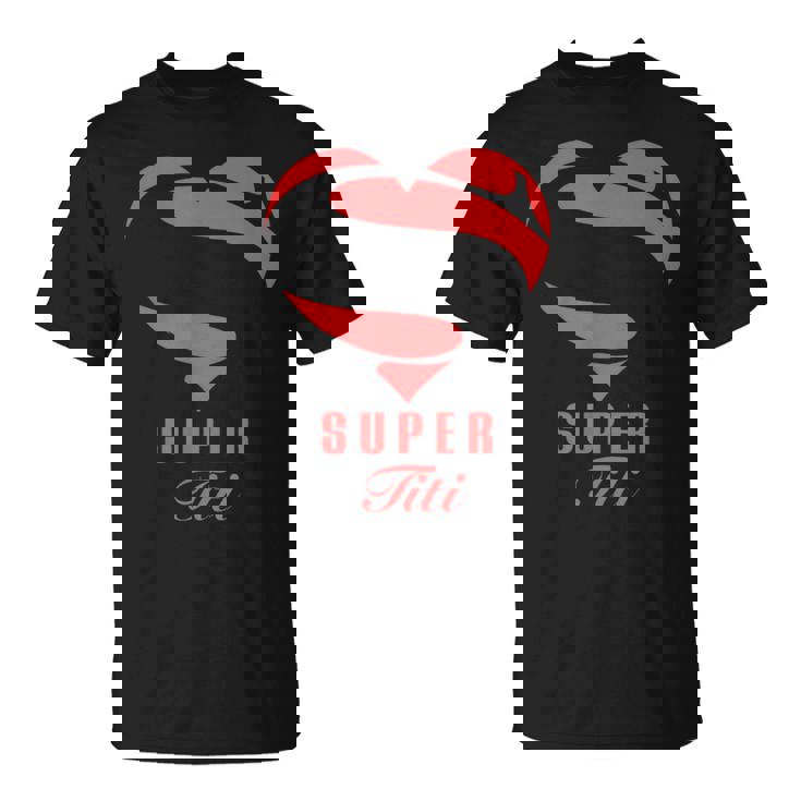 Super Titi Cadeau De Super Héros Costume De Noël Pour La Famille T-Shirt