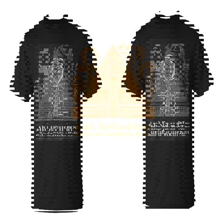 Symboles Égyptiens Antiques Ankh Djed Was T-Shirt