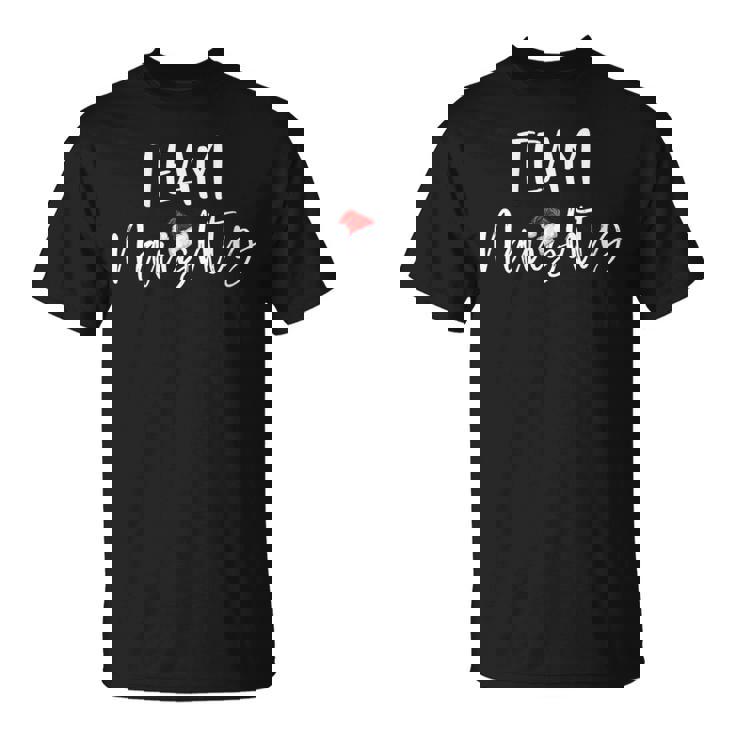 Team Naughty Christmas Family Matching Pajamas T-Shirt