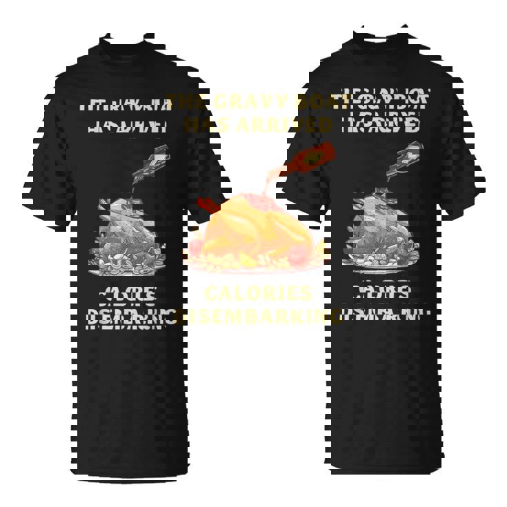 Thanksgiving Turkey Gravy Boat Lovers T-Shirt