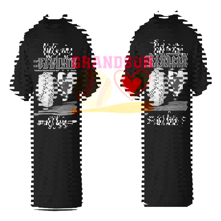 That's My Grandson Out There Baseball Mother's Day Grandma T-Shirt