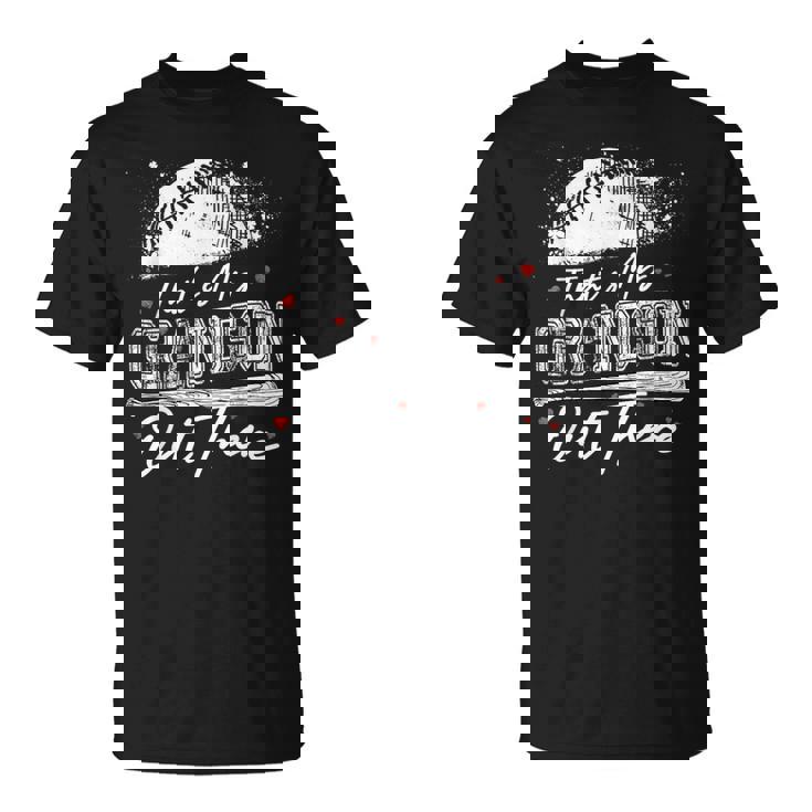 That's My Grandson Out There Grandma Baseball Mother's Day T-Shirt