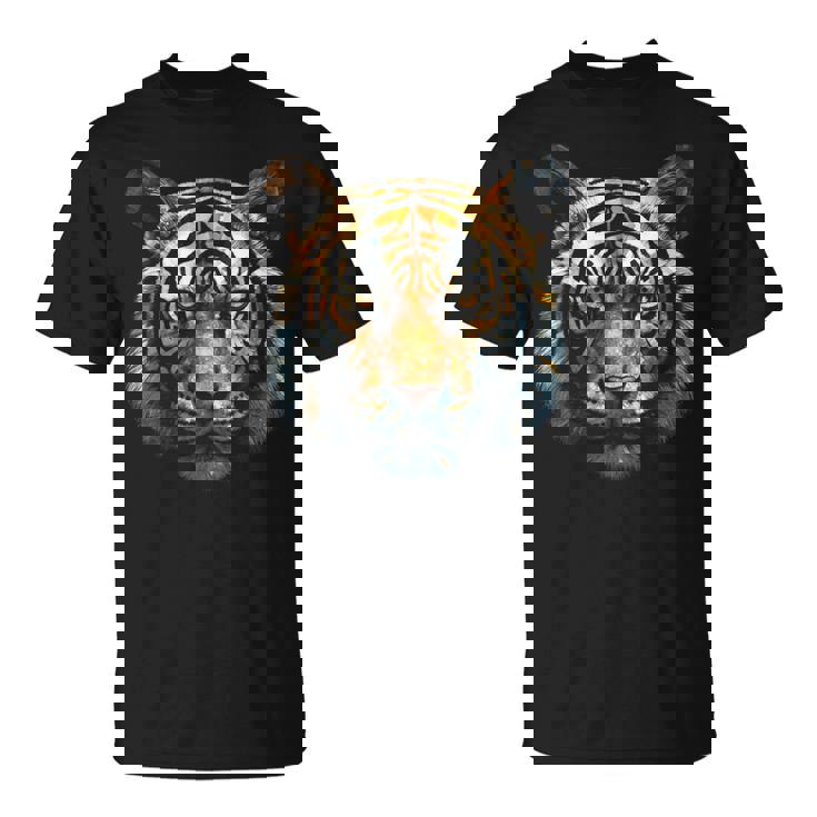 Tigre Animal Arte Diseño Tigre Camiseta unisex