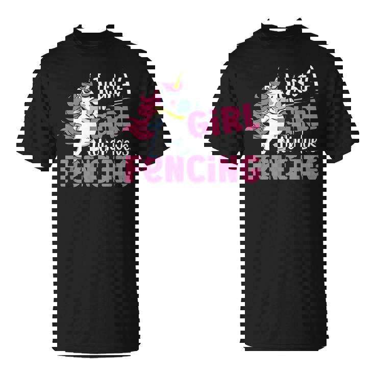 Traje De Esgrima Para Just A Girl Who Loves Fencing Camiseta unisex
