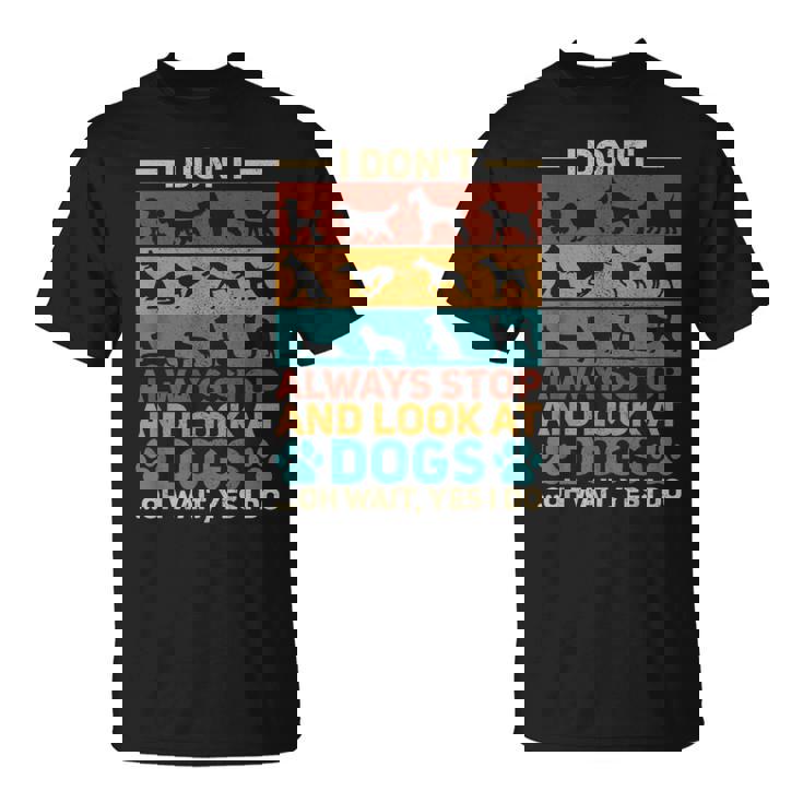 Types Of Dog Vintage Animal Dog Lover Outfit Dog Owner T-Shirt