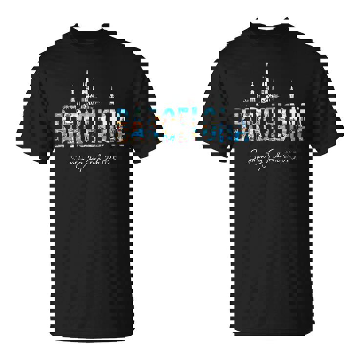 Vacaciones De Primavera En Barcelona Travel 2025 Sin Mangas Camiseta unisex