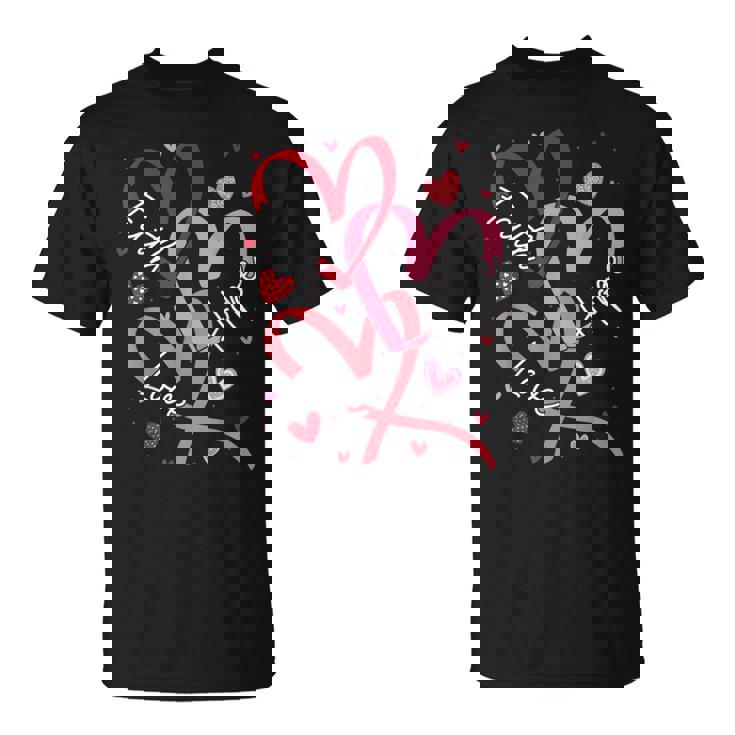 Valentine's Day Christian Faith Hope Love Hearts Religious T-Shirt