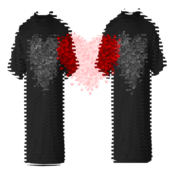 Valentine's Day Love Hearts Graphic Girls Boys T-Shirt