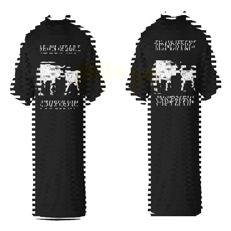 Végétalien Seule Différence Estotre Perception T-Shirt