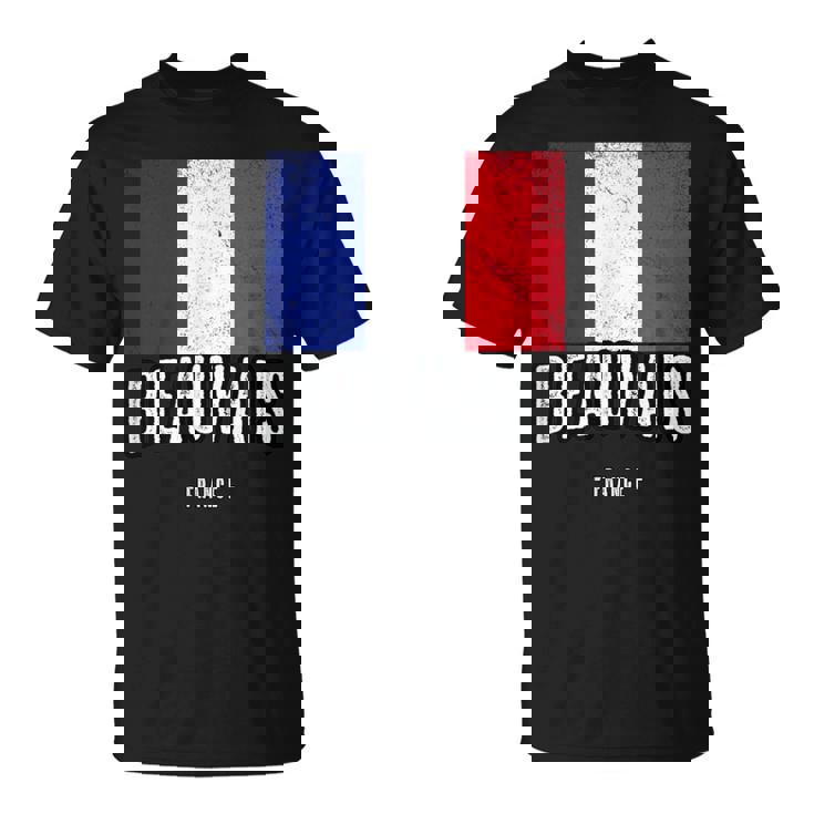 Ville De Beauvais France Fr Drapeau Français T-Shirt