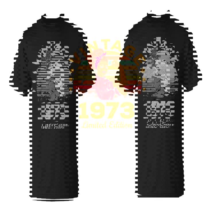 Vintage 1973 Made In 1973 48Th Birthday 48 Years Camiseta unisex