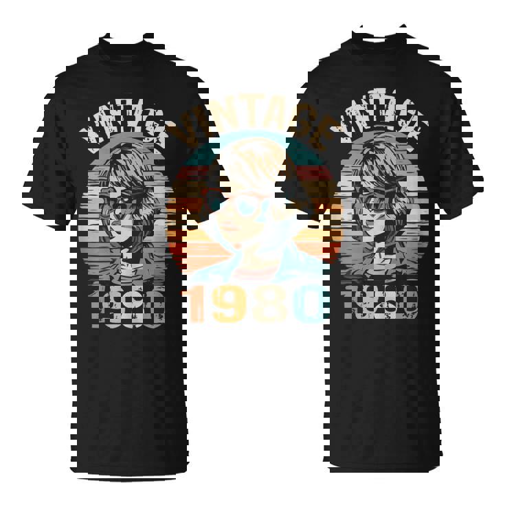 Vintage 1980 45 Años Cumpleaños Regalo Made In 1980 Camiseta unisex