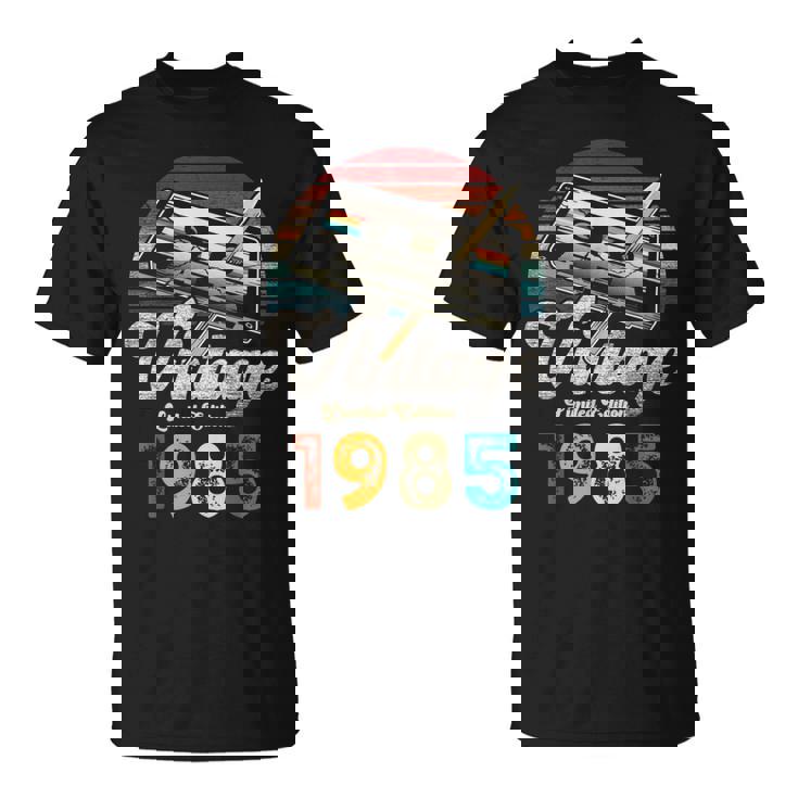 Vintage 1985 Cumpleaños 40 Años Cassette Lápiz Camiseta unisex