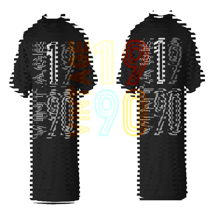 Vintage 1990 35Th Birthday 35 Years Old For Women Camiseta unisex