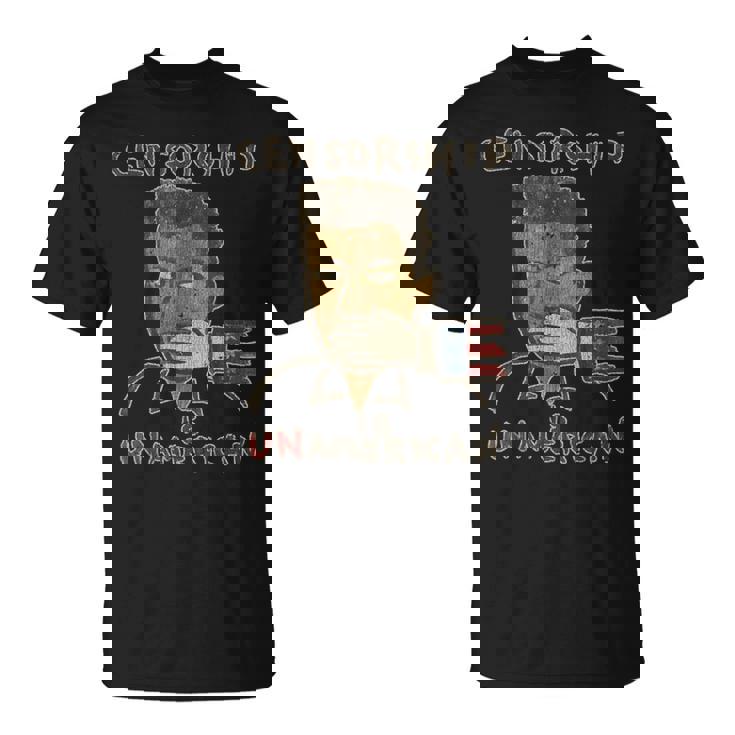 Vintage Censorship Is Un American 1990 T-Shirt