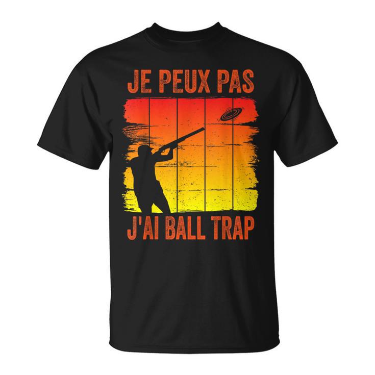 Sweat "Je Peux Pas J'ai Ball Trap" - Homme Femme - 80% Coton - Design Humoristique Pour Passionnés De Tir