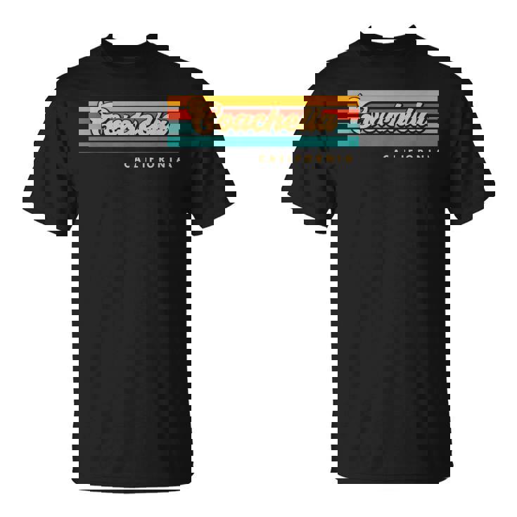 Vintage Sunset Stripes Coachella California T-Shirt