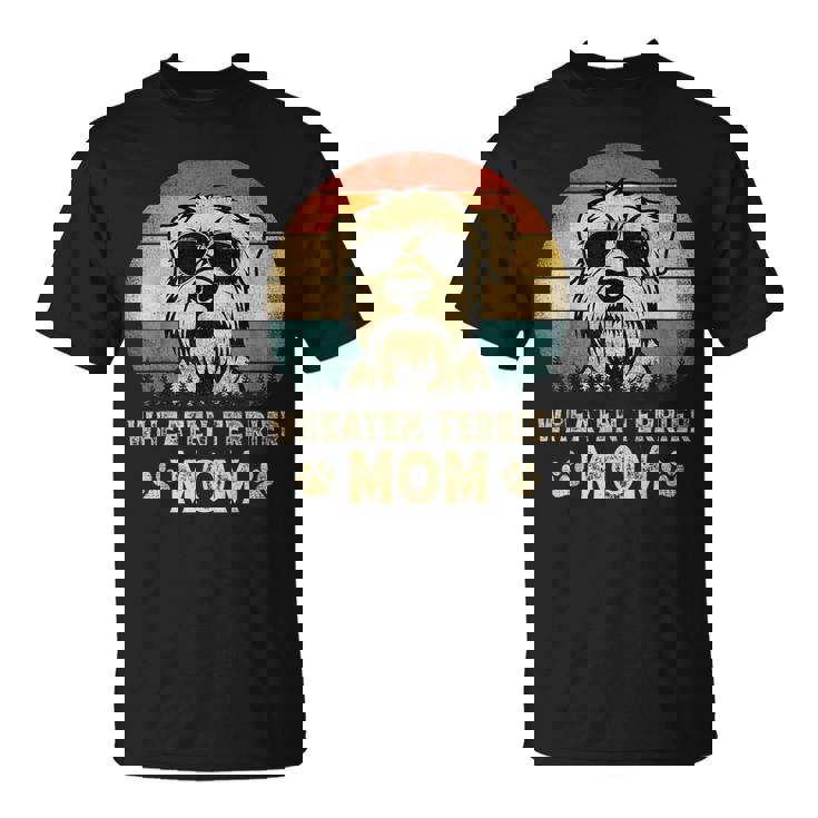 Vintage Wheaten Terrier Mom Dog Lovers Mother's Day T-Shirt