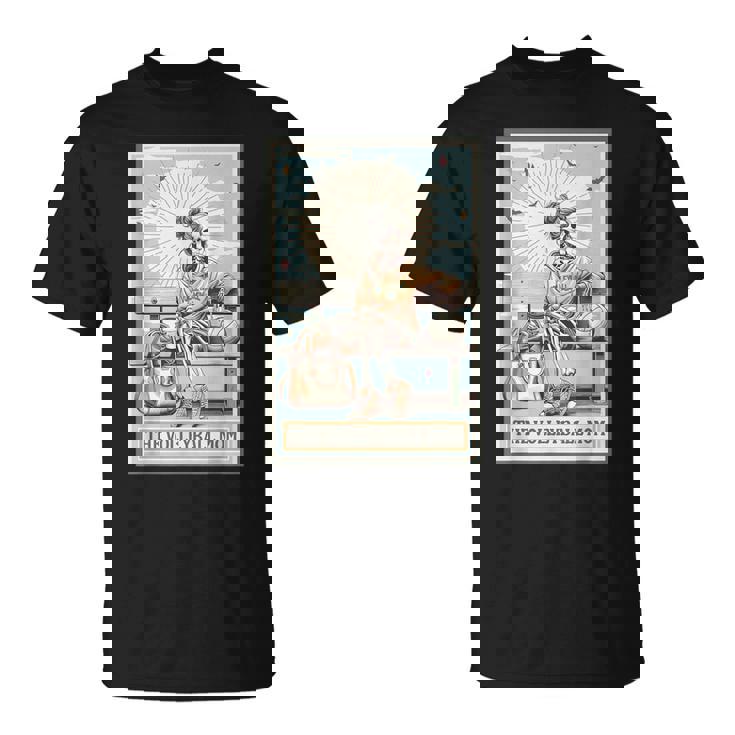 The Volleyball Mom Skeleton Tarot Card Game Day Mother's Day T-Shirt