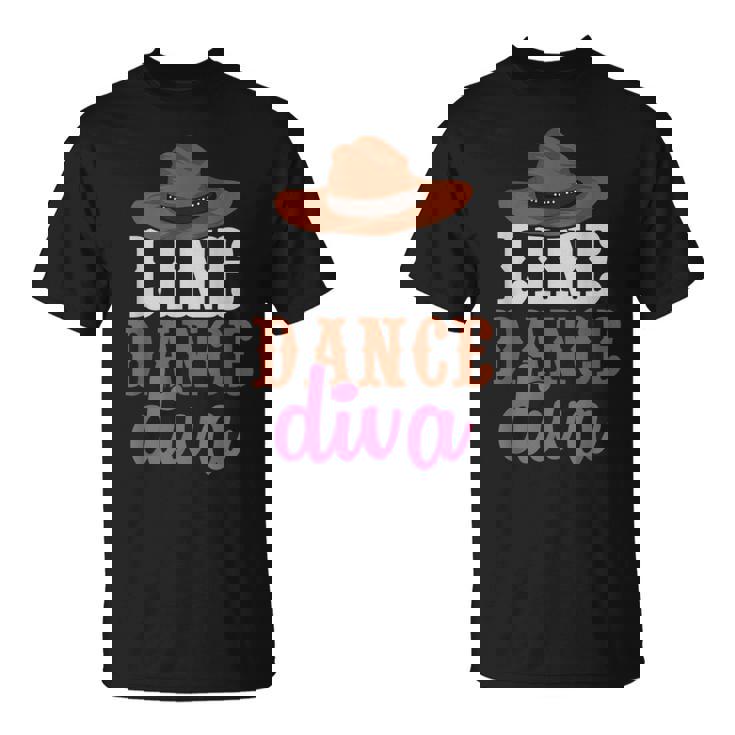 Western Country Line Bailarina Es Niñas Diva Line Dance Camiseta unisex