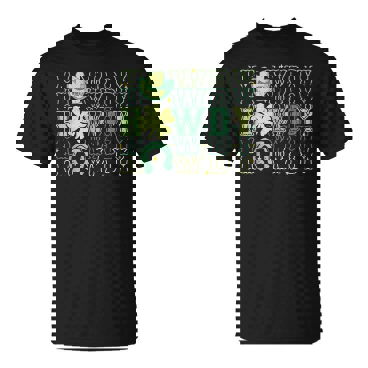 Western Howdy Cowboy St Patty's Lucky Irish St Patrick's Day T-Shirt