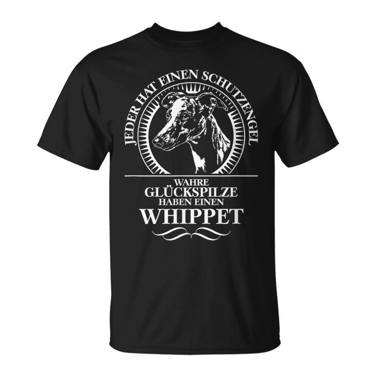 Whippet Guardian Angel Dog Greyhound Dog Saying T-Shirt