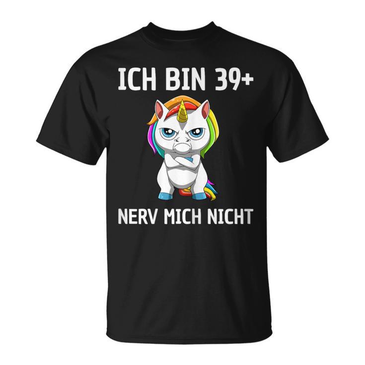 Women's 40Th Birthday Woman Unicorn 40 Year Old Idea T-Shirt