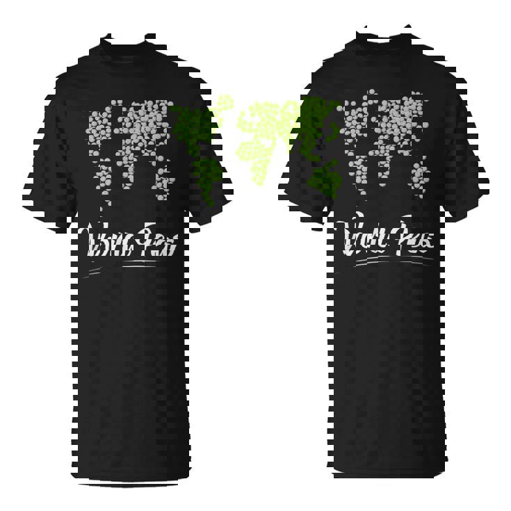 World Peace On Earth Pun Achieved World Peas Funny Pun T-Shirt