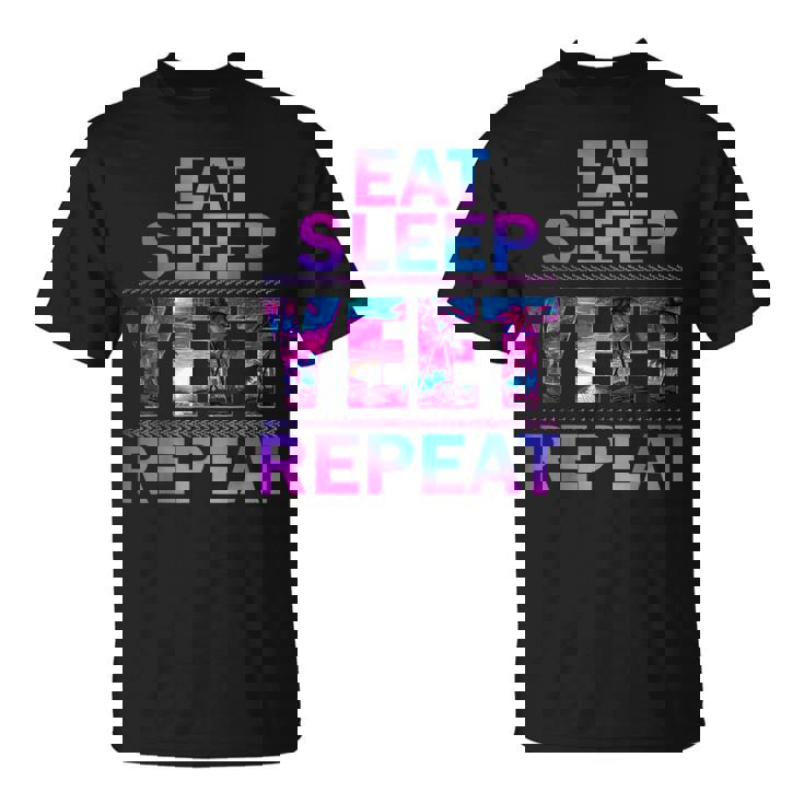 Yeet Eat Sleep Yeet Repeat Saying Kid T-Shirt