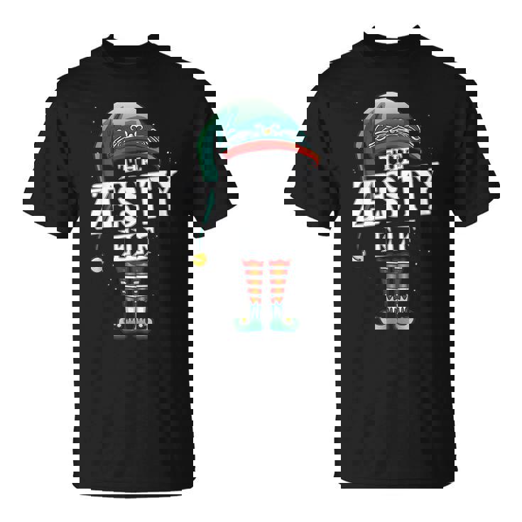 Zesty Elf Christmas Group Xmas Pajama Party T-Shirt