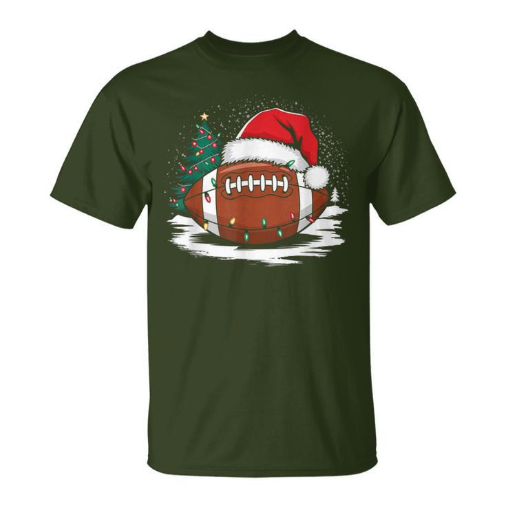 American Football Christmas T-Shirt