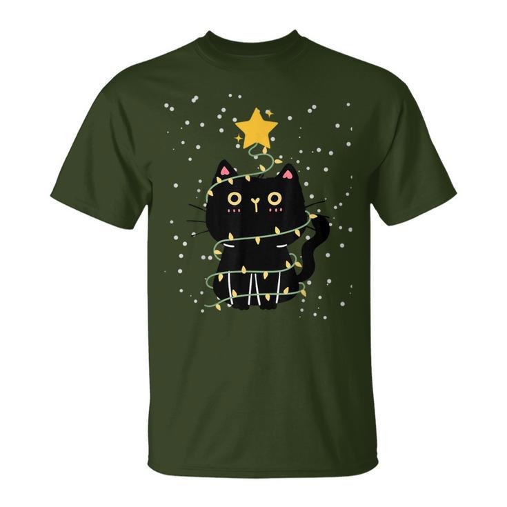 Cat Cat Lover Christmas Outfit Christmas T-Shirt